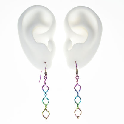 Ti2 Loop Twist Earring Pair