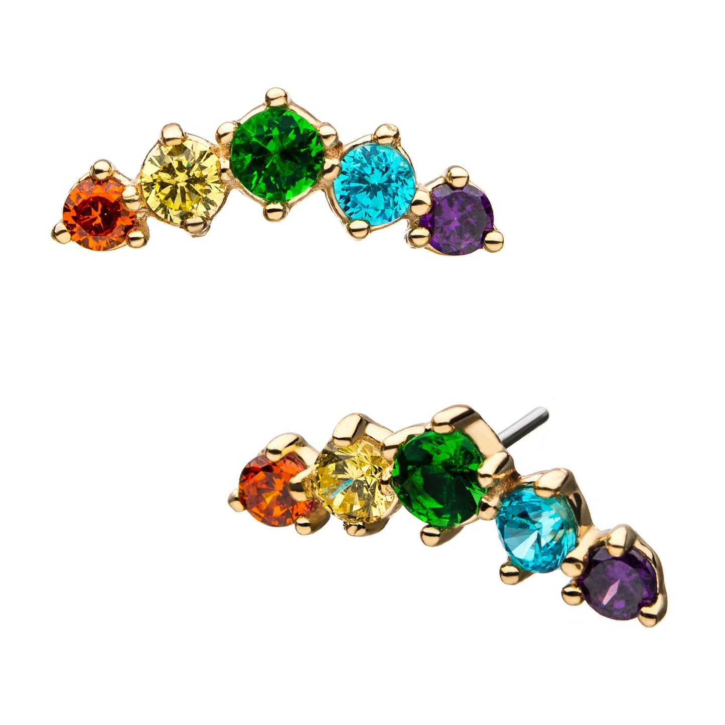 Invictus 14Kt Gold Rainbow Prium Top