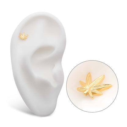 Invictus 14Kt Gold Pot Leaf Top