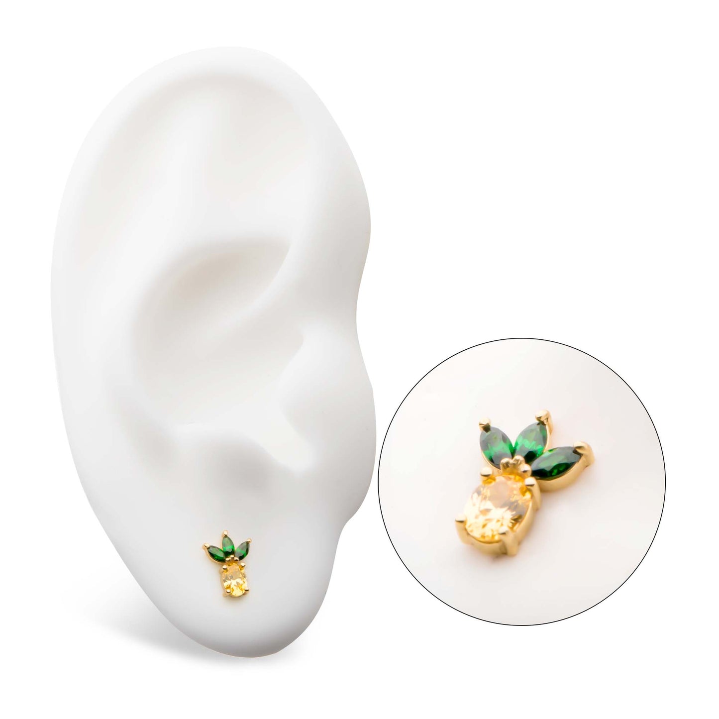 Invictus 14Kt Gold Pineapple Top