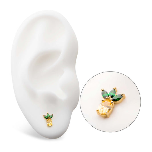 Invictus 14Kt Gold Pineapple Top