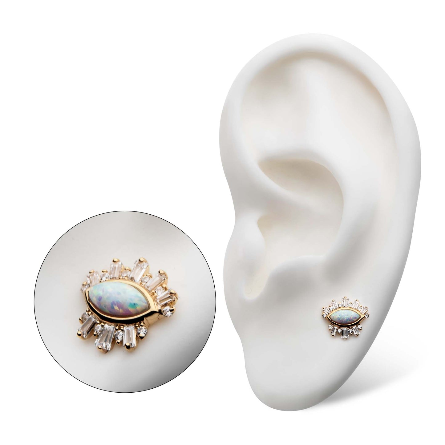 Invictus 14Kt Evil Eye Top