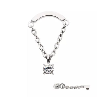 Invictus CZ Bar Dangle Top