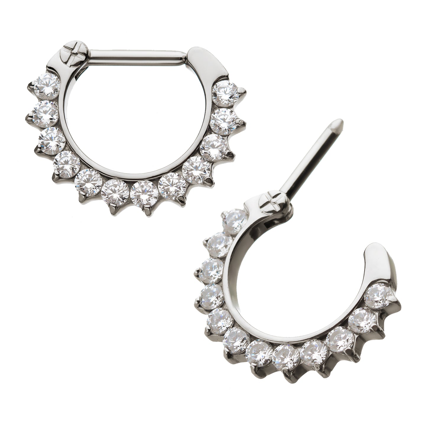 Invictus Prong Set CZ Clicker Ring