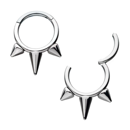 Invictus Three Spike Hinge Ring