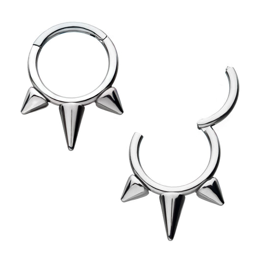 Invictus Three Spike Hinge Ring