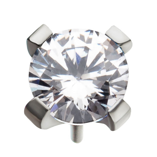 Invictus Threadless Prong CZ